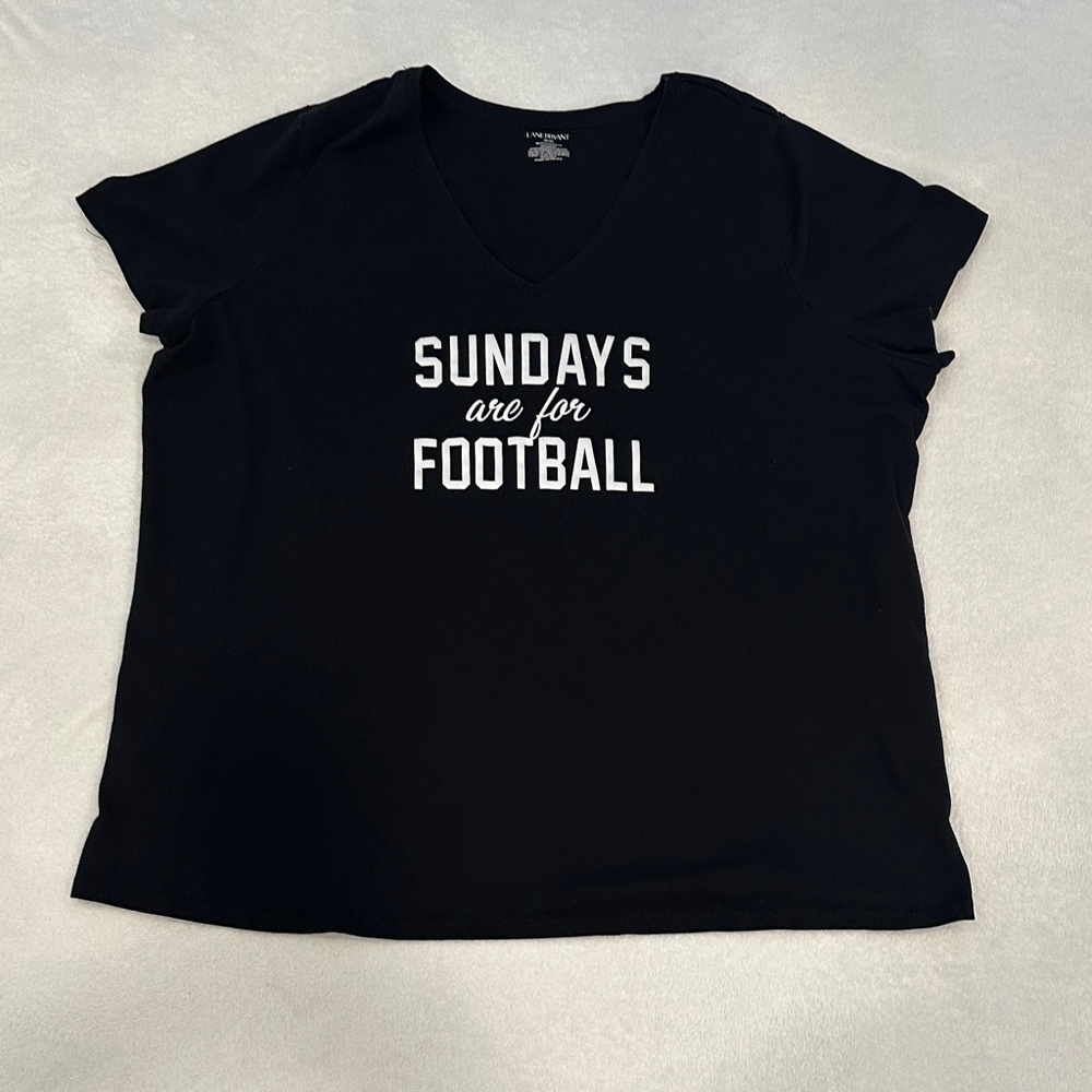 Lane Bryant Black Casual T-Shirt